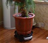 TRUEDAYS 16" Plant Saucer Caddy Pot, Plant Dolly with Wheel Roller Moving Tray Pallet