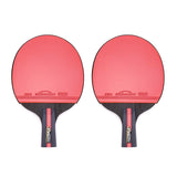 SSHHI 5-Star Table Tennis Bats,2 Pcs Ping Pong Paddle,Indoor or Outdoor Game, Solid/As Shown/A