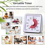 Kirot Visual Countdown Timer Electronic Digital Kitchen Timer, Reading Timer, Quiet Counting, Loud Alarm Sound 60 Minutes Limit Counter, For Classroom Teaching,Homework Games Cooking Office Meeting