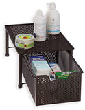 Simple Houseware Stackable Cabinet Basket Drawer Organizer, Bronze