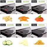Mandoline Slicer 6 in 1 Razor Sharp Blades - Durable Vegetable Slicer for Home and Professional Use