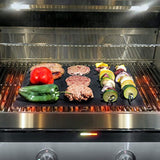 Grill Tactics Grill Mat (Set of 3) - Heavy-Duty Non-Stick BBQ & Grilling Sheet - This Best Rated Grill Pad Works With Gas, Electric, Charcoal Grills, and More - 15.75 x 13 Inch