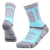 YUEDGE Women's Cushion Cotton Crew Socks Multi Performance Athletic Hiking Socks(2 Pairs/Pack)
