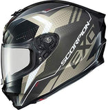 Scorpion EXO-R420 Adult Street Motorcycle Helmet - Seismic Matte Hi-Vis/Dark Grey/Medium