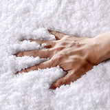 Lifewit Bath Mat White Bathroom Rug Soft Shag Water Absorbent Non-Slip Rubber, 20" x 32"