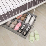 Magicfly Bed Organizer Bag Underbed Shoes Closet Storage Solution with Clear Plastic Zippered Cover 12 Cell for Kids/Women