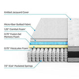 Zinus 14 Inch Gel-Infused Memory Foam Hybrid Mattress, King