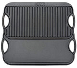 +Iron Griddle Cast Iron Reversible Grill/Griddle 20 inch x 10 inch