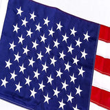 JSDOIN [EverStrong Series American US Flag 4x6 Foot Heavy Duty Nylon - Embroidered Stars and Sewn Stripes - 4 Rows of Lock Stitching - USA Banner Flags with Brass Grommets 4 X 6 Ft