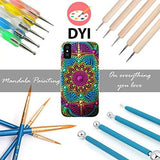 MILTECH 3HART 38PCS Mandala Dotting Tools for Painting Rocks, Stone Painting Mandala Dotting, Dotting Tools for Painting Mandalas, Rock Supplies Dotting with Stencils Template and Clay Sculpting Tools
