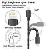 Besiva Phone Cable 5Pack 3FT 3FT 6FT 6FT 10FT Nylon Braided USB Charging & Syncing Cord Compatible with Phone XS MAX XR X 8 8 Plus 7 7 Plus 6s 6s Plus 6 6 Plus and More