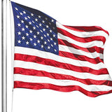 Anley |EverStrong Series| American US Flag 2x3 Foot Heavy Duty Nylon - Embroidered Stars and Sewn Stripes - 4 Rows of Lock Stitching - USA Banner Flags with Brass Grommets 2 X 3 Ft