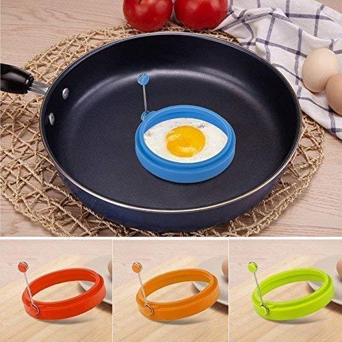 Silicone Egg Rings NonStick 4 Pack-Perfect Round Fried Egg Mold Cooking Rings Pancakes Molds
