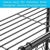 Over the Sink Dish Drying Rack, Lifinity 2 Tier Dish Drainer Shelf Stainless Steel Large Dish Rack with Utensils Holder for Kitchen Counter by Cambond