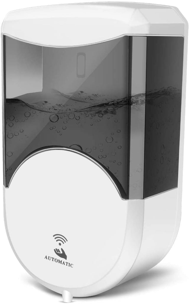 Hanamichi Soap Dispenser, Touchless High Capacity Automatic Soap Dispenser Equipped w/Infrared Motion Sensor Waterproof Base Adjustable Switches Suitable for Bathroom Kitchen Hotel Restaurant…