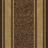 Ottomanson Ottohome Collection Contemporary Bordered Design Modern Runner Rug, 20" x 59", Chocolate Brown