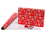American Greetings Christmas Bulk Gift Wrapping Paper Set with Gridlines and Bows and Gift Tags; Red, Black and White, Plaid, Script, Reindeer and Snowflakes