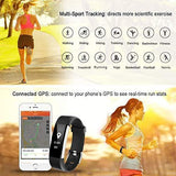 LETSCOM Fitness Tracker HR, Activity Tracker Watch with Heart Rate Monitor, Waterproof Smart Fitness Band with Step Counter, Calorie Counter, Pedometer Watch for Kids Women and Men