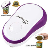 Electric Can Opener, Bangnui Automatic Can Opener, One Button Start&Auto Stop Can Opener, Purple