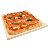 Pizza Stone For Oven, Grill, Bbq Extra Thick Rectangular Pizza Baking Stone Xl 16" x 14" Pan For Perfect Crispy Crust