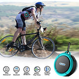 Shower Speaker, 8Gtech IPX5 Waterproof Bluetooth Speaker with 6H Playtime, 5W Big Sound, Built-in Mic, Portable Speaker with Suction Cup & Sturdy Hook, Suit for Bathroom, Hiking, Biking, Pool