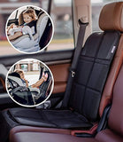 Car Seat Protector - Premium Carseat Auto Cover - For Baby & Infant Safety Seat as Kick Mat - Covers your Expensive Leather Seats with Thick Pad - Waterproof and Dirt Resistant - For SUV, Sedan, Truck