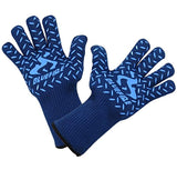 BlueFire Pro Heat Resistant Gloves - Oven - BBQ Grilling - Big Green Egg - Fireplace Accessories and Welding. Cut Resistant, Forearm Protection -100% Kevlar Certified 932°F Heat Resistance
