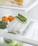 Home Basics Stackable Egg Holder for Refrigerator, Clear (21 Egg Holder)