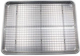 Miligore Cooling Racks for Baking - Baking Rack Twin Set. Stainless Steel Oven and Dishwasher Safe Wire Cooling Rack. Fits Half Sheet Cookie Pan- set of 2