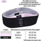 RubyStretch Booty Bands for Women, 3 Exercise Bands Fabric Resistance Bands for Legs and Butt, Fitness Bands Non Slip Loop Glute Bands, Elastic Squat Bands for Butt and Thighs, 3 Hip Bands
