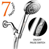 HotelSpa 7-Setting Hand Shower with On/Off Pause, Chrome, 4