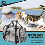 Pawfect Pets Airline Approved Pet Carrier Soft-Sided Cat Carrier and Dog Carrier for Small Dogs and Cats, Fits Underneath Airplane Seat. Comes with Two Fleece Pet Mats.