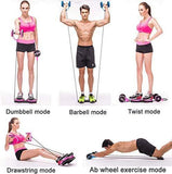 Darhoo Ab Roller Wheel - Ab Wheel Exercise Fitness Equipment - 5-in-1 Multi-Functional Core Ab Workout Abdominal Wheel Machine - Ab Roller Home Gym Equipment for Both Men & Women