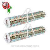 Elf Stor 83-DT5054 Gift Wrap Storage Bags Holds 40-Inch Rolls of Paper-2 Pack, Clear