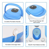 NURSAL Foot Spa Massager with Heated Bath, Massage Rollers, Bubbles, Digital Adjustable Temperature Control MM-17C