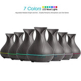 REIDEA 400ml Essential Oil Diffuser, Ultrasonic Aroma Cool Mist Humidifier with Adjustable Mist Mode,Waterless Auto Shut-off and 7 Color LED Lights for Home Office Baby