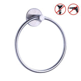 Kes Bath 3M Hand Towel Holder Ring Hanger Self-Adhesive + Nail Drill Free Glue Damage Free SUS304 Stainless Steel Brushed Finish, A2180DM-2