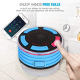 Bluetooth Shower Speakers, HAISSKY Portable Rugged Wireless Waterproof Speaker for iPhone iPad Samsung with FM Radio & Suction Cup, Build-in Mic, Hands-Free Speakerphone, Pairs to All Bluetooth Device
