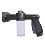 VIVREAL Foam Sprayer - Adjustable Foam Washer Gun 3.5oz/100cc Bottle, Garden Hose Nozzle Sprayer, Snow Foam Cannon Wash Mitt, 8 Watering Patterns Cars Washing, Pets Shower, Plants Watering