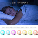 Sunrise Alarm Clock, Vansky 2018 Edition Wake Up Light Digital Clcok Multi-Colorful Night Light Bedside Lamp with Snooze Function, 6 Nature Sounds, FM Radio, Brightness Adjustable, Touch Control