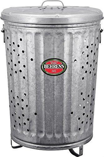 Behrens RB20 Trash Burner/Composter with Cover, 20 Gallon