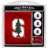 Team Golf NCAA Gift Set Embroidered Golf Towel, 3 Golf Balls, and 14 Golf Tees 2-3/4" Regulation, Tri-Fold Towel 16" x 22" & 100% Cotton