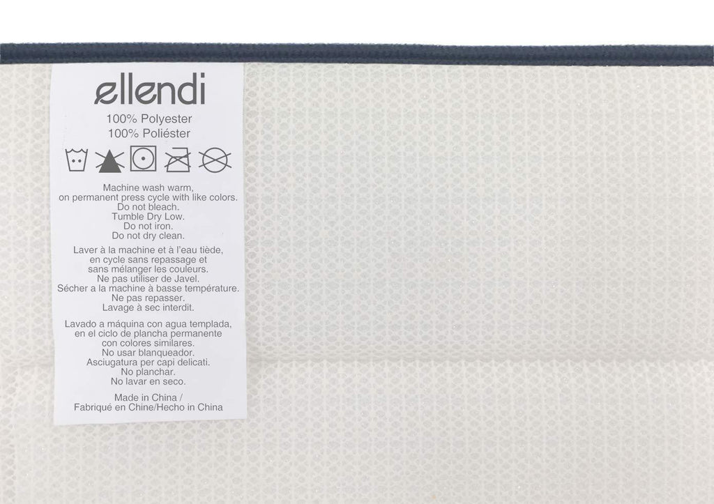 Ellendi Long Memory Foam Bath Mat and Kitchen Rug - Non-Slip Bathroom Runner, Soft and Absorbent, Washable, 24 by 60 Inches, Blue