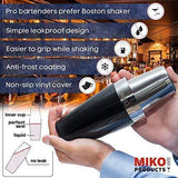 Miko Professional Bartender Kit - Cocktail Shaker Bar Set - Includes Bar Tools & Bartender Accessories: Boston Cocktail Shaker, Muddler, Strainer, Jigger, Bar Spoon, Corkscrew (Regular-Used)
