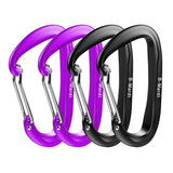 B-Mardi Ultra Sturdy Carabiner Clips,4 Pack, Certified 12KN (2697 lbs) Heavy Duty Caribeaners for Hammocks, Camping,Hiking, Swing, Locking Dog Leash and Harness, Outdoor,Hiking & Utility