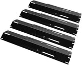 Unicook Universal Replacement Heavy Duty Adjustable Porcelain Steel Heat Plate Shield, Heat Tent, Flavorizer Bar, Burner Cover, Flame Tamer for Gas Grill, Extends from 11.75" up to 21" L, 3 Pack