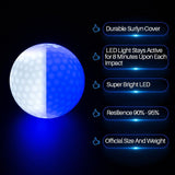 ILYSPORT LED Light up Golf Balls, Glow in The Dark Night Golf Balls - Multi Colors of Blue, Orange, Red, White, Green, Pink - Pack of 6