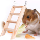 Sarora - Hamster Chew Toys Wooden Hanging Climbing Ladder For Small Pet Mouse Rat Mice