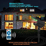 Innoo tech L2012-Y-01 Decoration Holiday Christmas Lights Projector with RF Remote for Outdoor, Red & Green