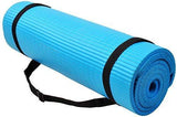 BalanceFrom GoYoga+ All-Purpose 1/2-Inch Extra Thick High Density Anti-Tear Exercise Yoga Mat and Knee Pad with Carrying Strap